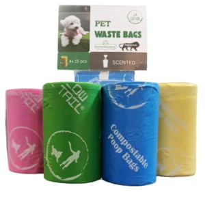 Biodegradable Dog Poop Bags - Pack of 4