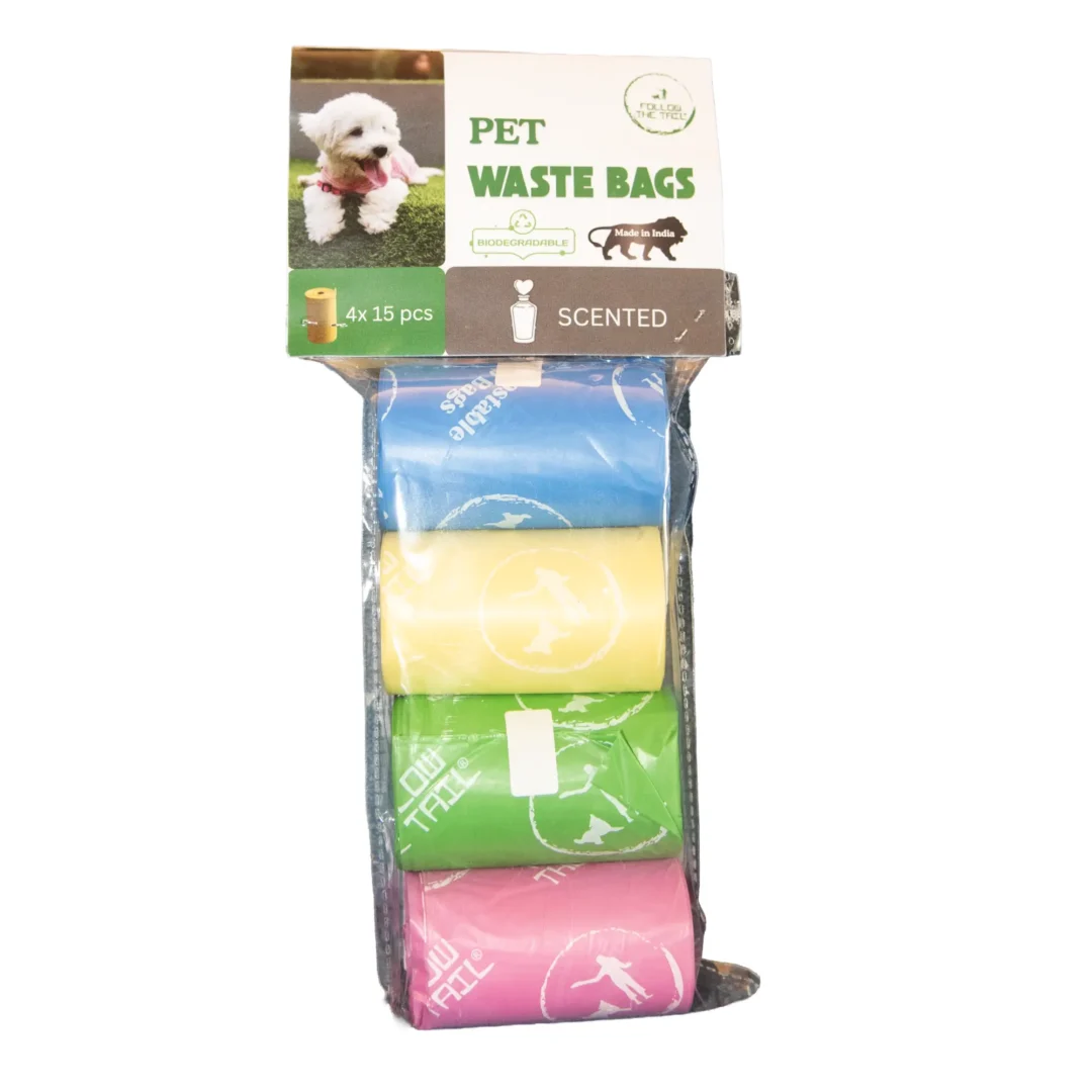 Biodegradable Pet Waste Bags (Pack of 4)