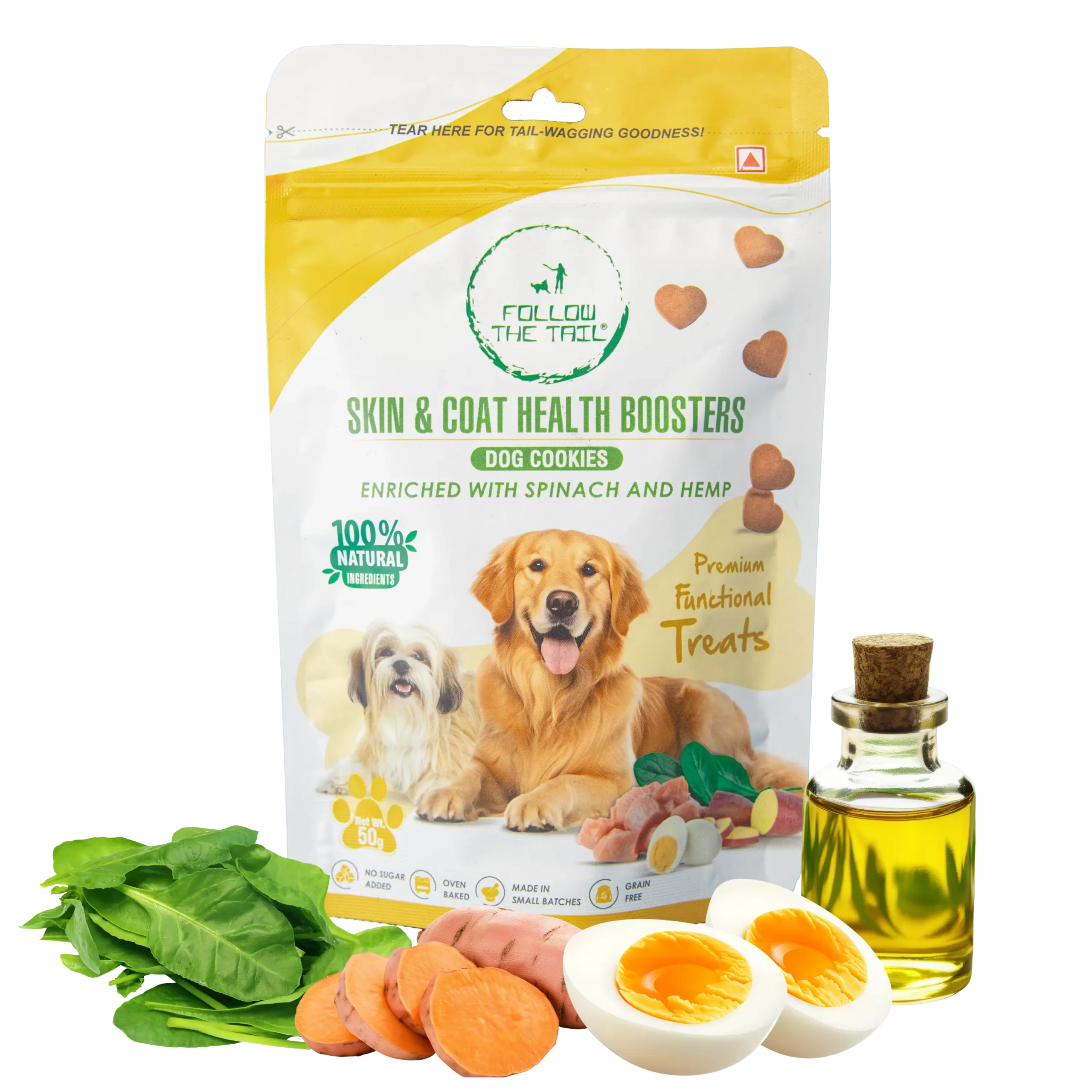 Follow The Tail Skin & Coat treats pack