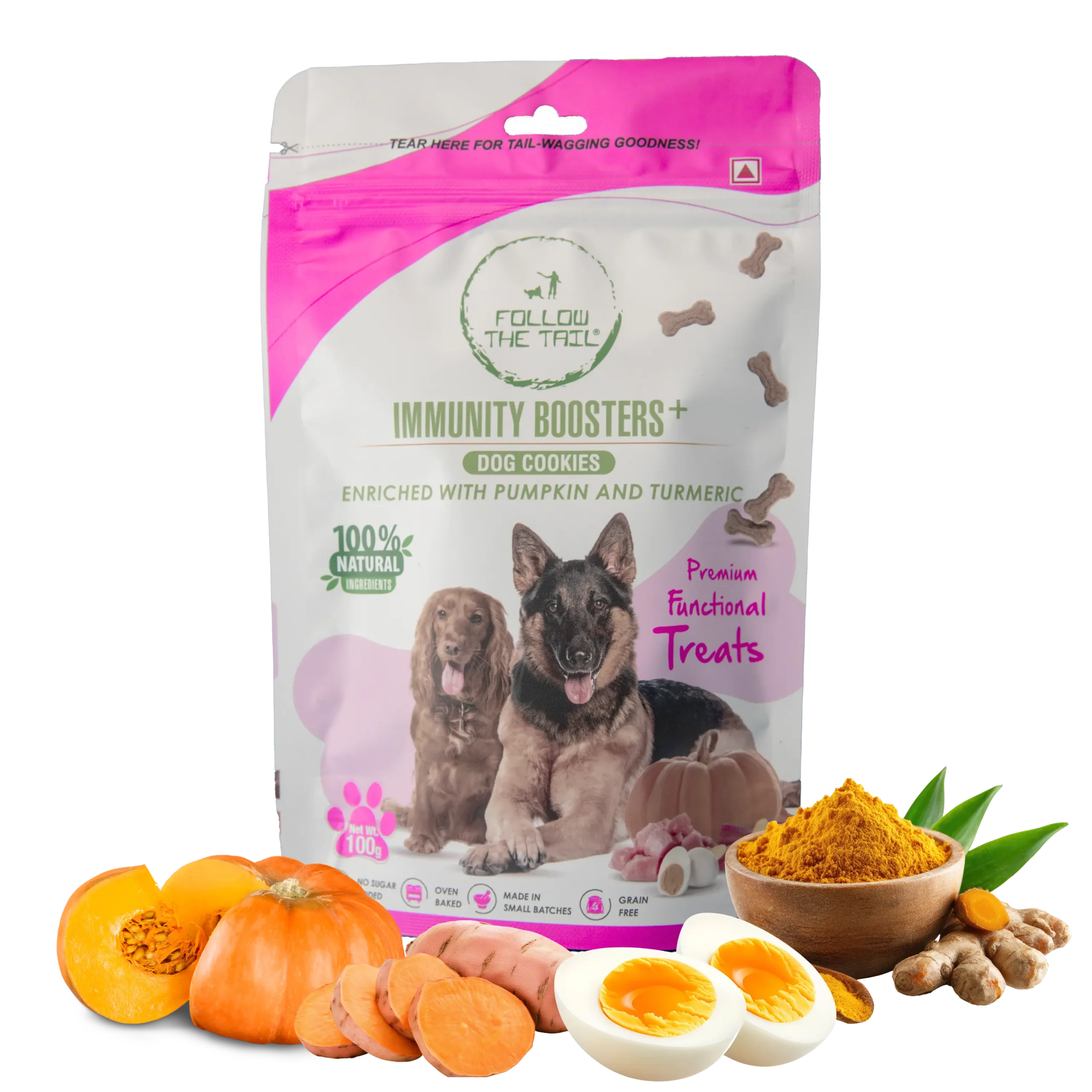 Follow The Tail Skin & Coat treats pack