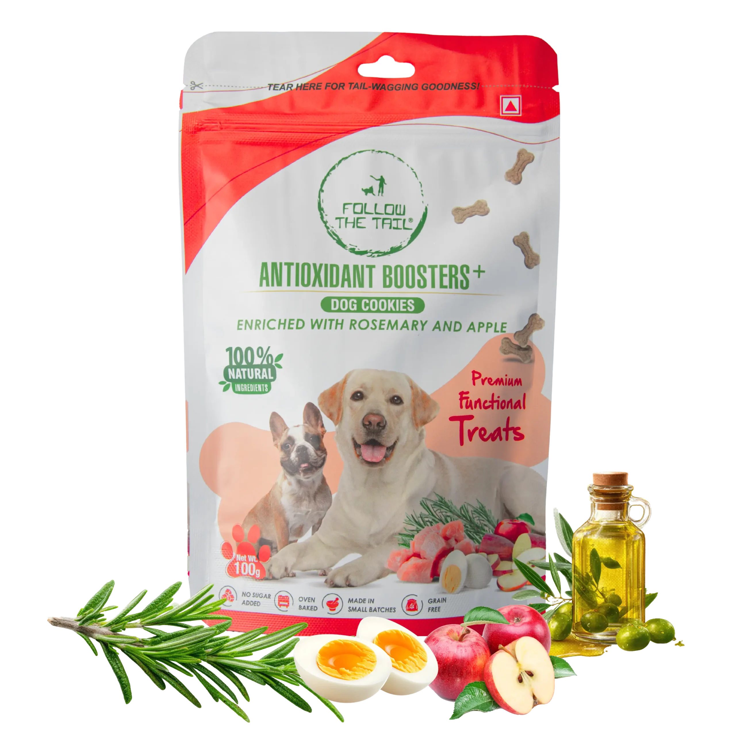 Follow The Tail Antioxidant Booster - Rosemary & Apple 50g
