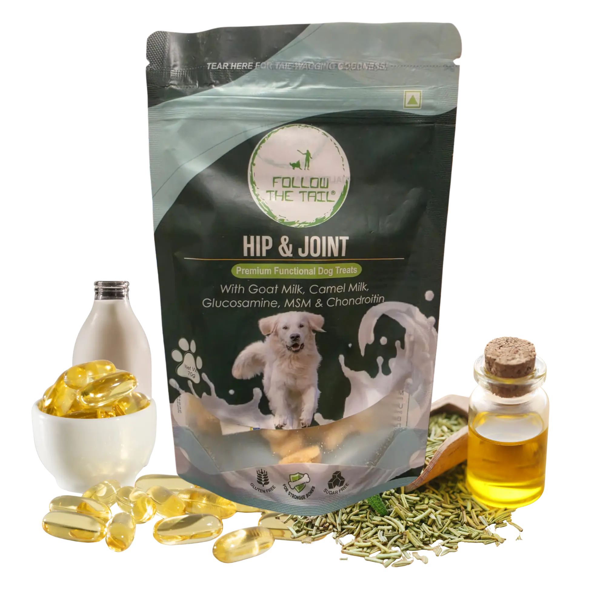 Follow The Tail Skin & Coat treats pack